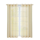 Set of Two 84"  Beige Solid Modern Window Panels