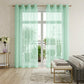 Set of Two 84"  Aqua Solid Modern Window Panels
