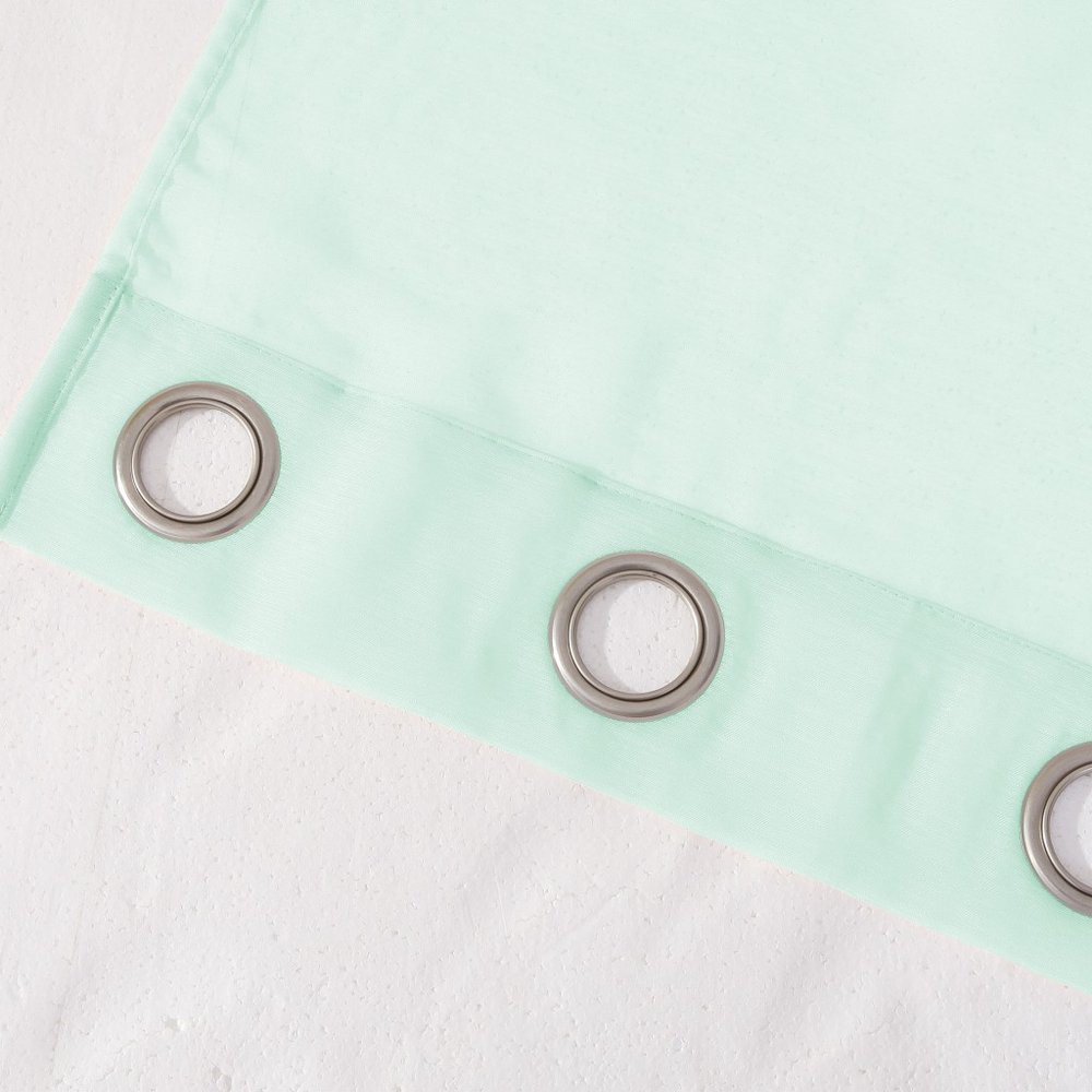 Set of Two 84"  Aqua Solid Modern Window Panels