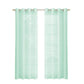 Set of Two 84"  Aqua Solid Modern Window Panels