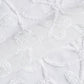 Set of Two 84"  White Floral Embroidered Window Panels