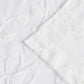 Set of Two 84"  White Floral Embroidered Window Panels
