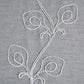 Set of Two 84"  Silver Boho Embroidered Window Panels