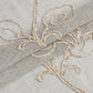 Set of Two 84" Beige Boho Embroidered Window Panels