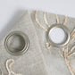 Set of Two 84" Beige Boho Embroidered Window Panels