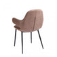 23" Brown And Black Upholstered Arm Chair