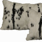 Set of Two 12" X 20" Black and White Throw Pillows