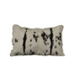 Set of Two 12" X 20" Black and White Throw Pillows