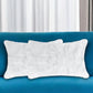 Set of Two 12" X 20" White Natural Fur Throw Pillows