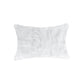 Set of Two 12" X 20" White Natural Fur Throw Pillows
