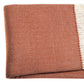 70" X 55" Pink And White Cotton Blend Woven Herringbone Plush Throw Blanket with Tassels