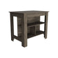 Brown 41" Kitchen Island With Storage
