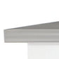 White and Gray 41" Kitchen Island With Storage