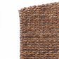 Brown Natural and Rustic Woven Banana Leaf Curved King Size Headboard