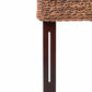 Brown Natural and Rustic Woven Banana Leaf Straight King Size Headboard