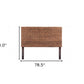 Brown Natural and Rustic Woven Banana Leaf Straight King Size Headboard