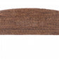 Brown Natural and Rustic Woven Banana Leaf Curved Queen Size Headboard