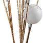 46" Gold 11 LED Novelty Floor Lamp With White