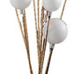 46" Gold 11 LED Novelty Floor Lamp With White