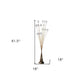 62" Yellow 16 LED Novelty Floor Lamp With White