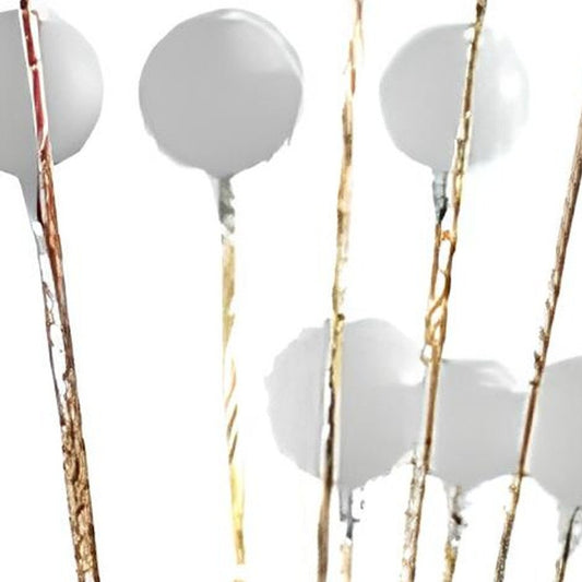 62" Yellow 16 LED Novelty Floor Lamp With White