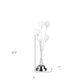 28" Silver Chrome Six Light Globe Desk or Table Lamp