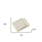 Soft Creamy White Links Pattern Throw Blanket