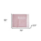 Soft Dusty Rose Links Pattern Throw Blanket