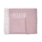 Soft Dusty Rose Links Pattern Throw Blanket