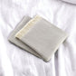 Soft Light Gray Links Pattern Throw Blanket