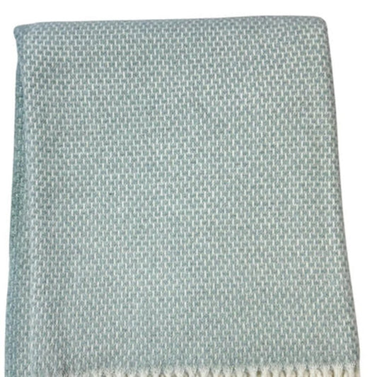 Soft Sky Blue Links Pattern Throw Blanket