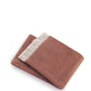 70" X 55" Terra Cotta Woven Cotton Plush Throw Blanket