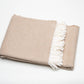 Stone Mini Dot Fringed Throw Blanket