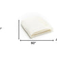 Creamy Milk Soft Acrylic Herringbone Throw Blanket