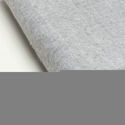 Light Gray Soft Acrylic Herringbone Throw Blanket