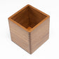 Traditional Solid Teak Square Tissue Box Cover