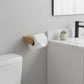 Traditional Solid Teak Wall Mount Toilet Paper Holder