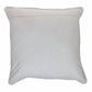 20" Black and Orange Cotton Throw Pillow With Embroidery