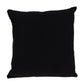 20" Black White And Yellow Cotton Throw Pillow