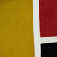 20" Mustard Yellow and Black Cotton Throw Pillow