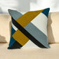 20" Brown and Black Cotton Throw Pillow