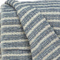 52" X 67" Blue and Gray Quilted Cotton Striped Throw Blanket