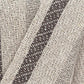 67" X 52" Beige And Taupe Cotton Woven Striped Throw Blanket with Fringe