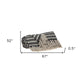 Black and Beige Striped Woven Handloom Throw Blanket