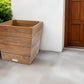12" Brown Wood Indoor Outdoor Square Planter Box