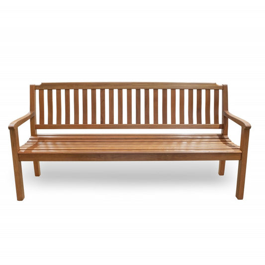 72" Teak Solid Wood Garden Bench
