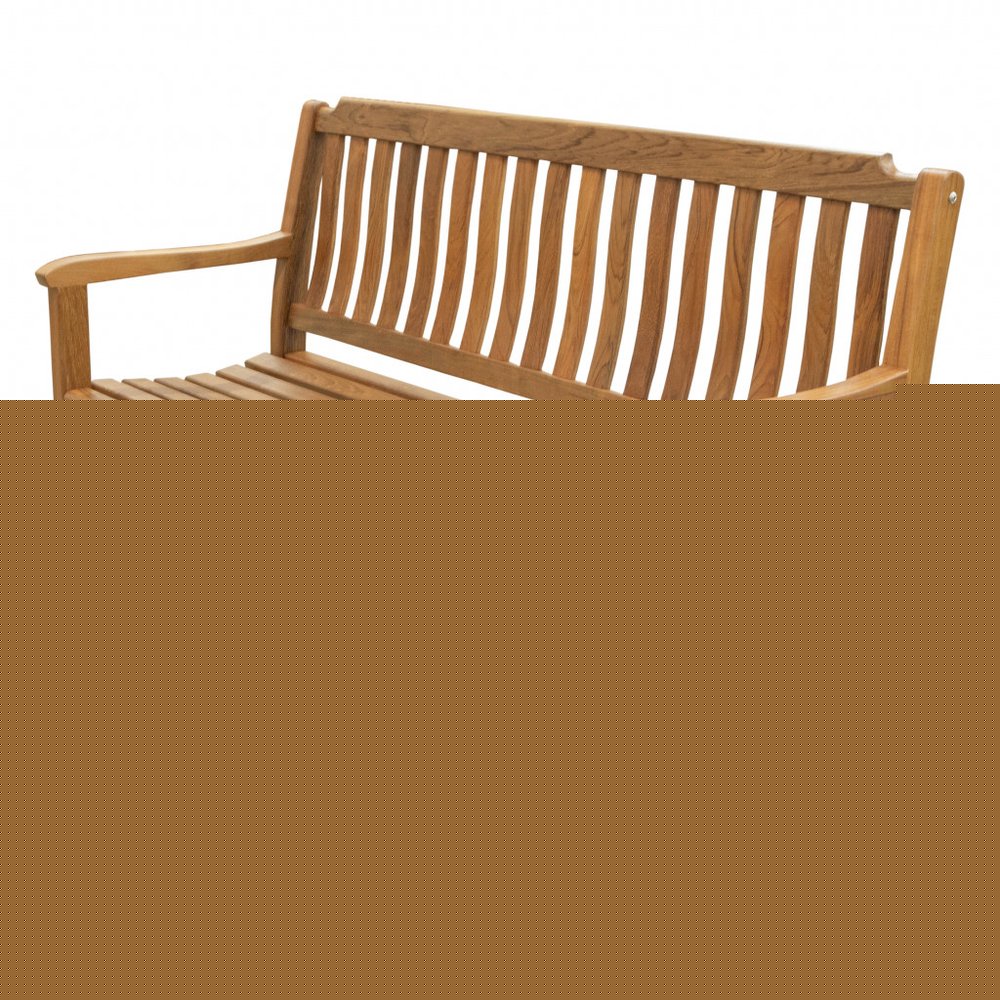 60" Teak Solid Wood Garden Bench