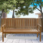 60" Teak Solid Wood Garden Bench