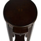 26" Chestnut Oval End Table With Shelf