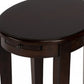 26" Chestnut Oval End Table With Shelf